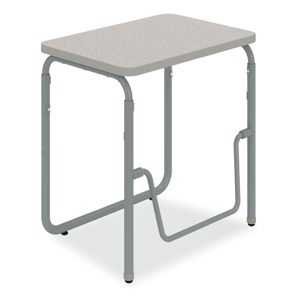 SAFCO PRODUCTS 1223DE AlphaBetter 2.0 Height-Adjustable Student Desk with Pendulum Bar, 27.75 x 19.75 x 29 to 43, Dry Erase