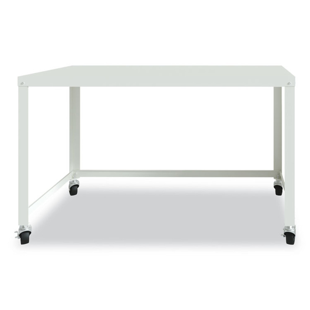 HIRSH INDUSTRIES SPACE SOLUTIONS 21114 RTA Mobile Desk, 47.45 x 23.88 x 29.6, White