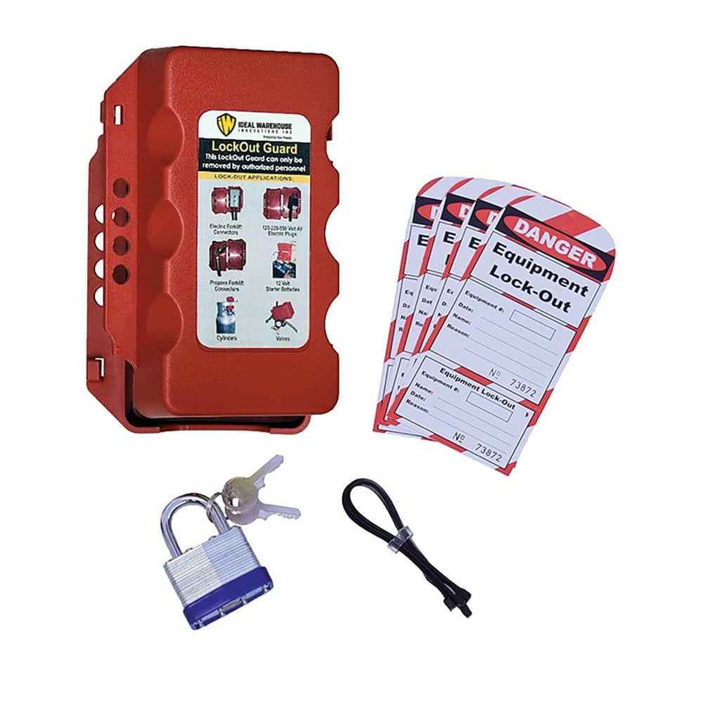 Ideal Warehouse Innovations Inc. 70-1187 Portable Lockout Kits; Lockout Kit Type: Complete Lockout Kit ; Container Type: Carrying Case ; Number of Padlocks Included: 0 ; Number of Padlocks Included: 0 ; Key Type: Master Keyed; Keyed Alike ; Container
