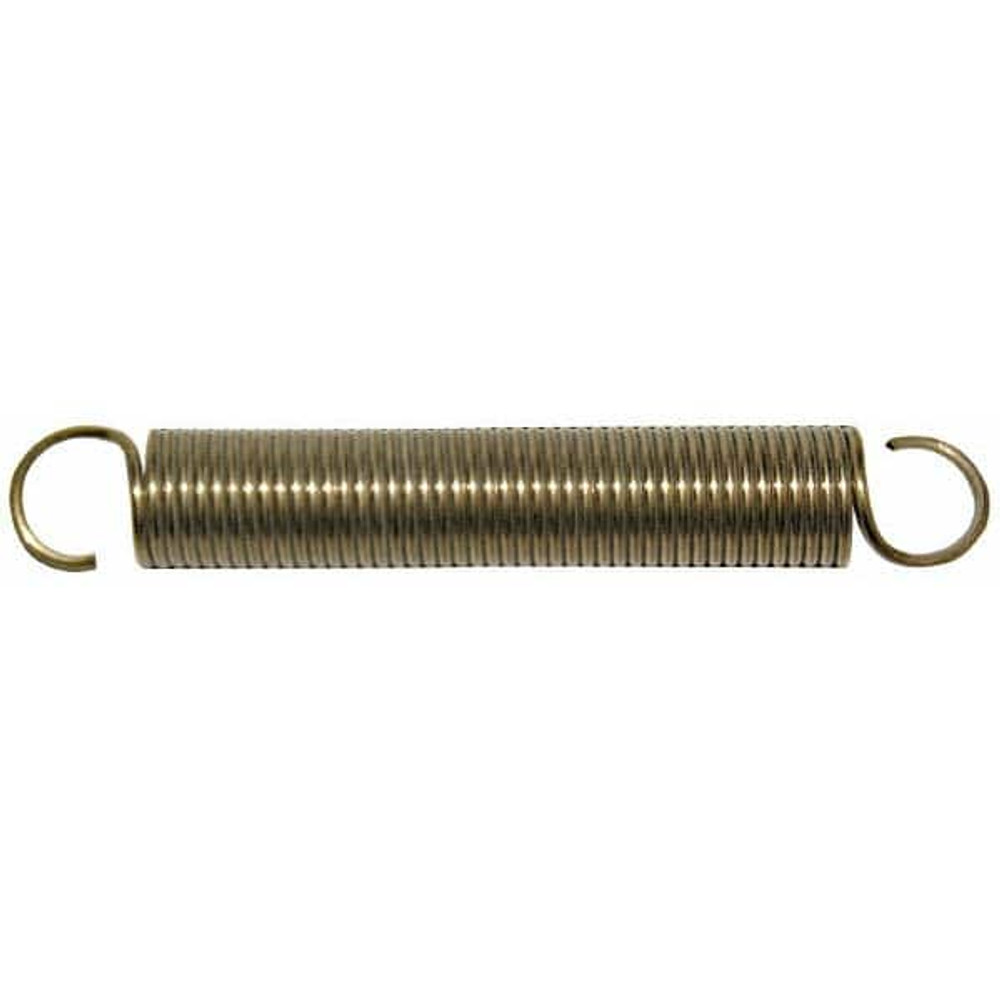 Gardner Spring 37024GS Extension Spring: 1/8" OD, 2.52 lb Max Load, 1.48" Extended Length, 0.02" Wire Dia