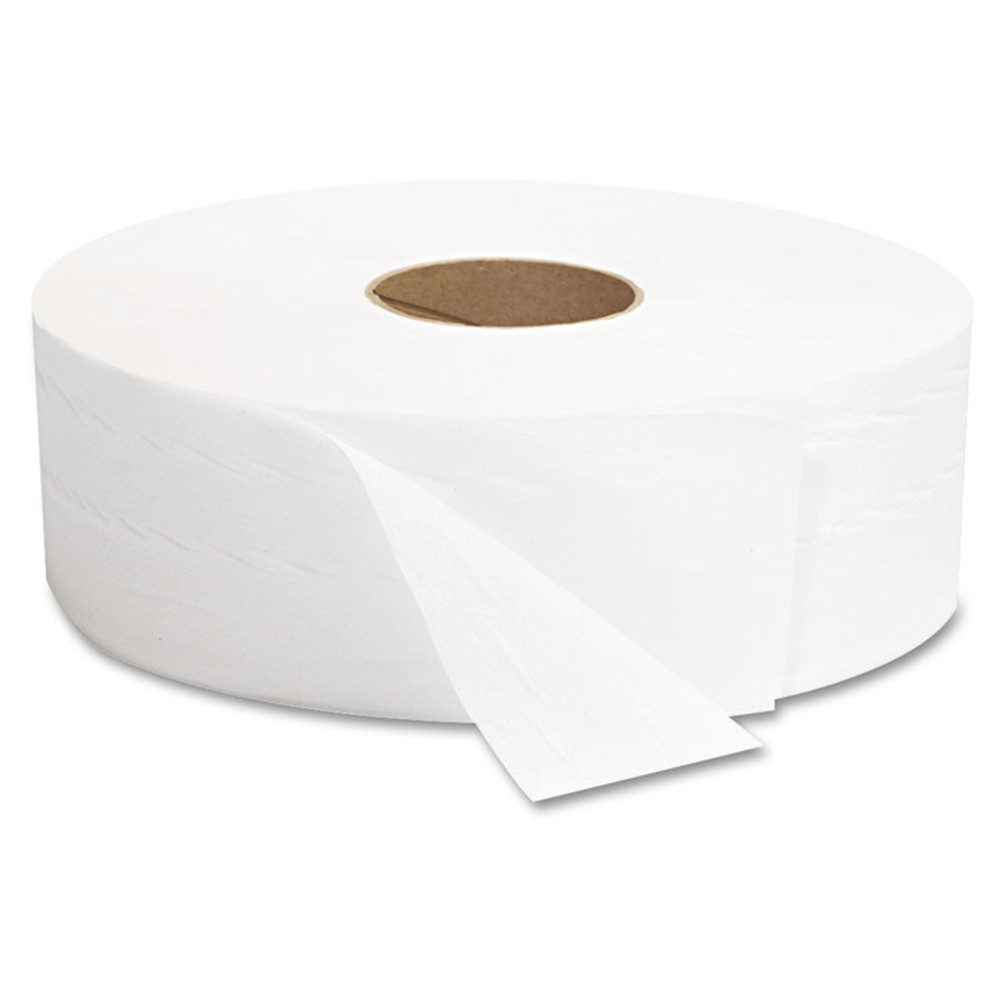 GEN 1513 JRT Jumbo Bath Tissue, Septic Safe, 2-Ply, 3.3" x 1,375 ft, White, 6 Rolls/Carton
