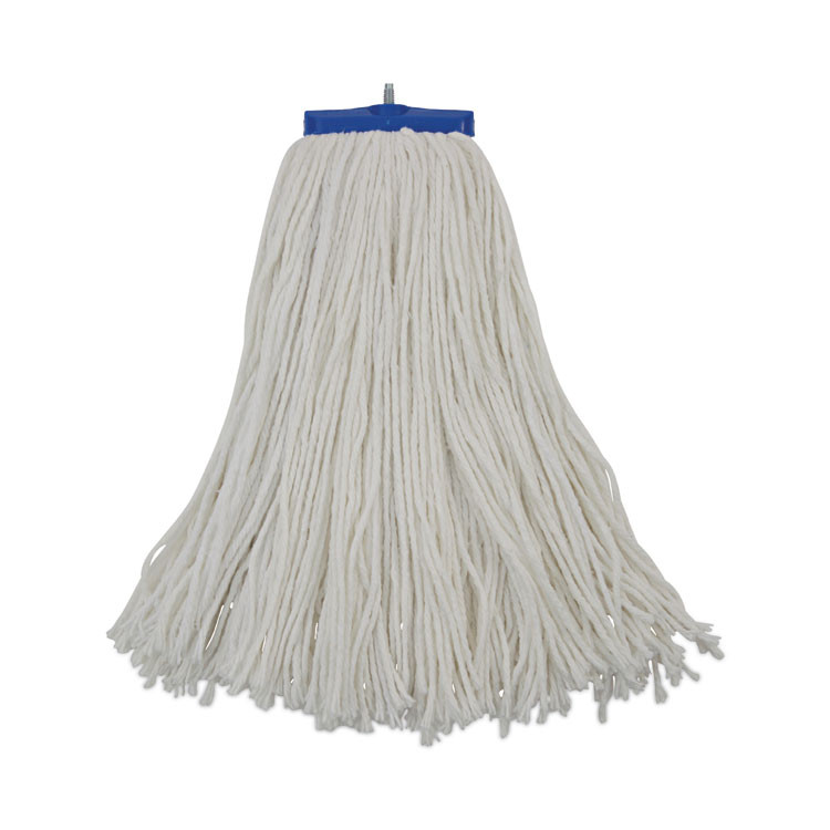 BOARDWALK 716REA Cut-End Lie-Flat Wet Mop Head, Rayon, 16 oz, White