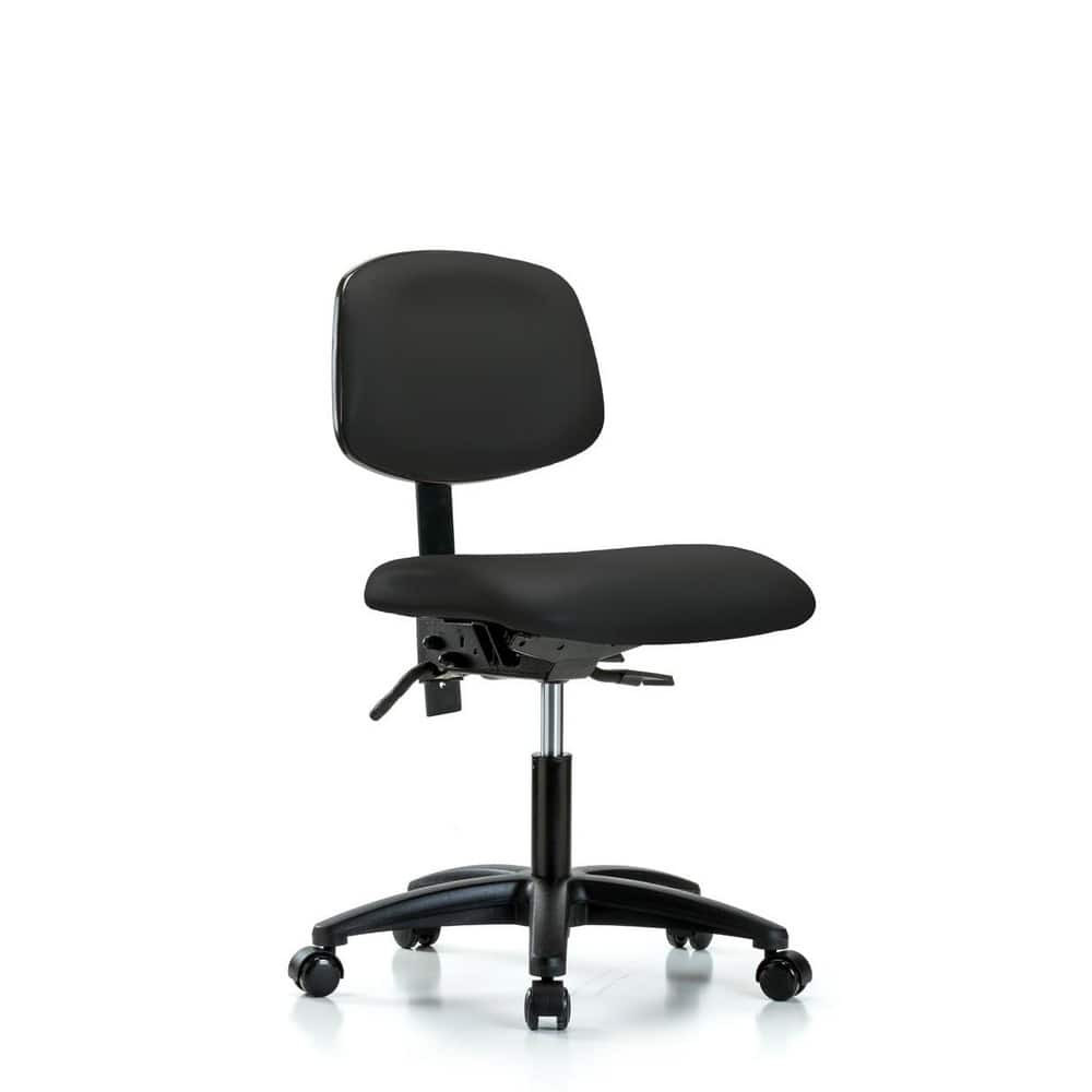 Blue Ridge Ergonomics MSC45996 Task Chair: Vinyl, Black