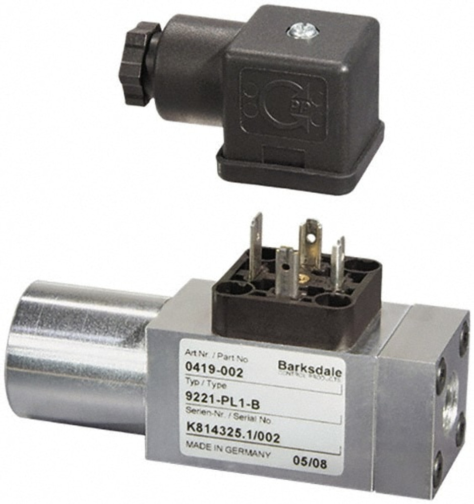 Barksdale 9AC1TB Compact Pressure Switch: 1/4" NPTF Thread