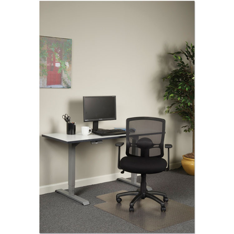 ALERA ET42ME10B Alera Etros Series Mesh Mid-Back Chair, Supports Up to 275 lb, 18.03" to 21.96" Seat Height, Black