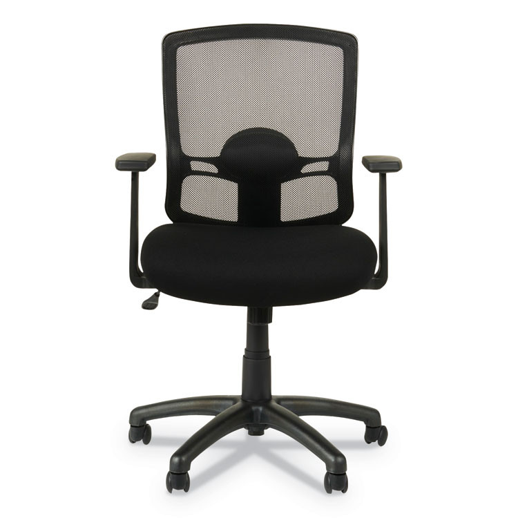 ALERA ET42ME10B Alera Etros Series Mesh Mid-Back Chair, Supports Up to 275 lb, 18.03" to 21.96" Seat Height, Black