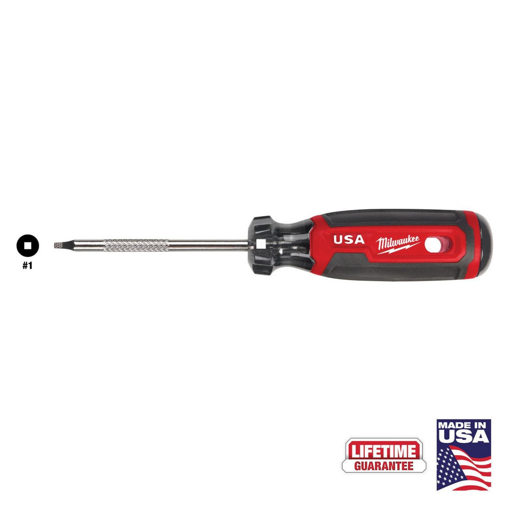 Milwaukee Tool MT217 Precision & Specialty Screwdrivers; Tool Type: Square Screwdriver ; Blade Length: 3 ; Overall Length: 6.70 ; Shaft Length: 3in ; Handle Length: 3.7in ; Handle Type: Standard; Cushion Grip