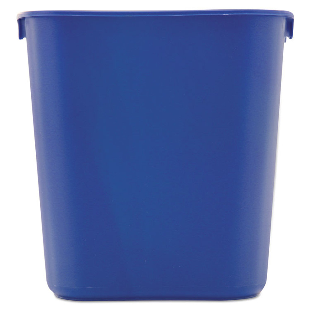 RUBBERMAID COMMERCIAL PROD. 295573BE Deskside Recycling Container, Small, 13.63 qt, Plastic, Blue