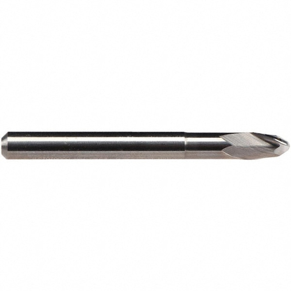 Emuge 1921.002 Ball End Mill: 2 Flute, Solid Carbide