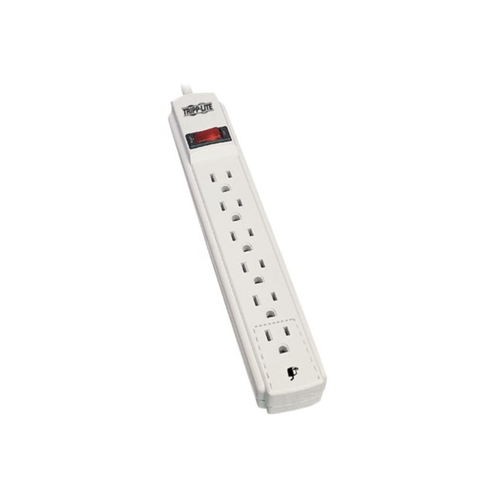 TRIPP LITE PS615  Power It! 6-Outlet Power Strip,15in Cord, White