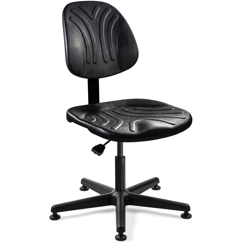 Bevco 7000D Task Chair: Polyurethane, Adjustable Height, 15 to 20" Seat Height, Black