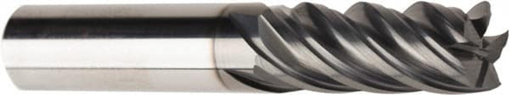 American Tool Service 750-4375 Square End Mill: 7/16" Dia, 5 Flutes, 1" LOC, Solid Carbide