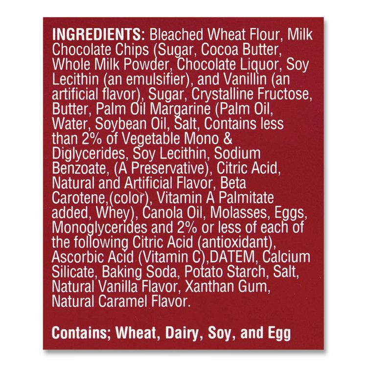 MRS. FIELD'S ORIGINAL COOKIES, INC. Fields® 21200009 Milk Chocolate Chip Cookies, 1 oz, Indidually Wrapped Pack, 30/Carton