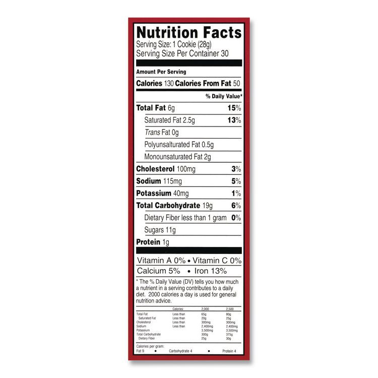 MRS. FIELD'S ORIGINAL COOKIES, INC. Fields® 21200009 Milk Chocolate Chip Cookies, 1 oz, Indidually Wrapped Pack, 30/Carton