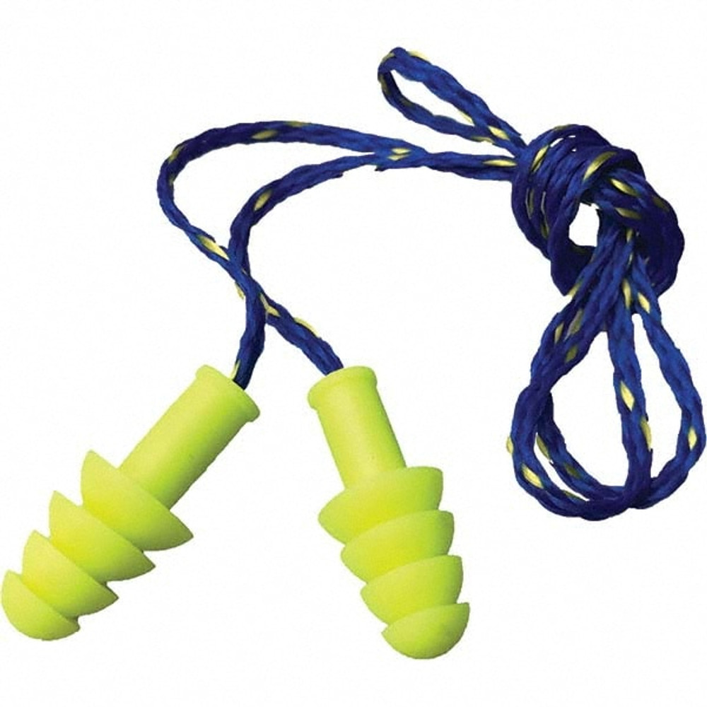 Cordova EPRC01 Earplug: 27dB, Thermoplastic Rubber, Four-Flange, No Roll, Corded