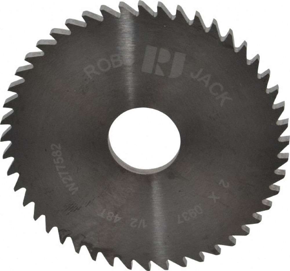 RobbJack C20-0937-16-48 Slitting & Slotting Saw: 2" Dia, 0.0937" Thick, 48 Teeth, Solid Carbide