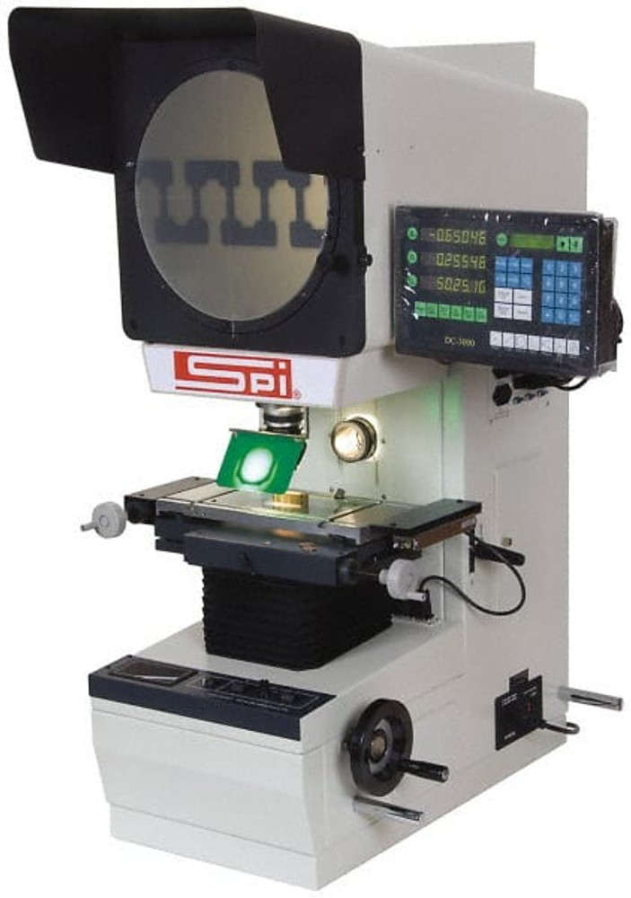 SPI CMS160409002 Optical Comparator: 12" Screen Dia, Vertical Orientation, 10x Magnification