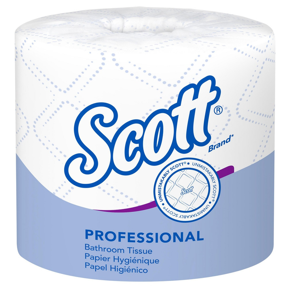 Scott 13607 Bathroom Tissue: Recycled Fiber, 2-Ply, White