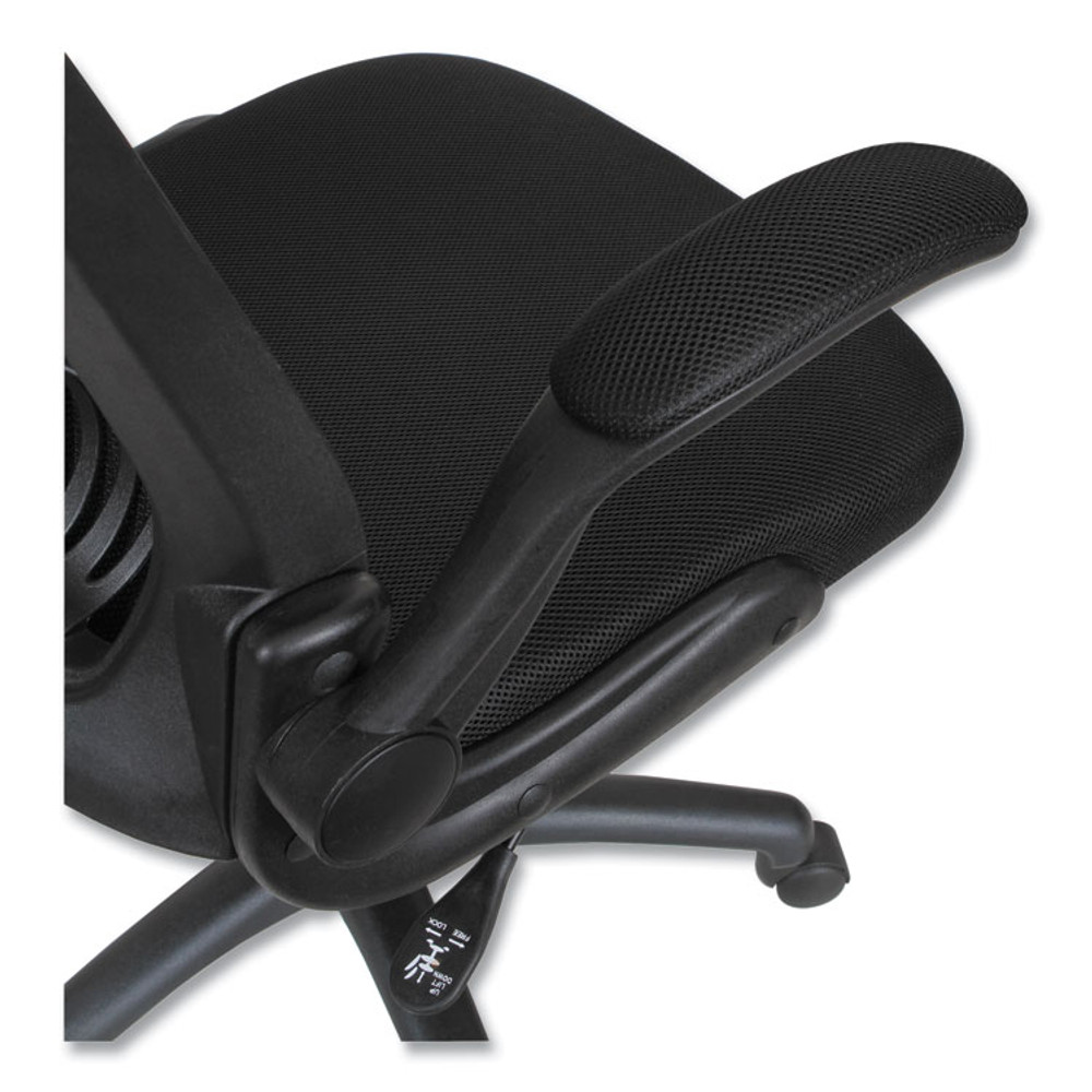 ALERA EBE4217 Alera EB-E Series Swivel/Tilt Mid-Back Mesh Chair, Supports Up to 275 lb, 18.11" to 22.04" Seat Height, Black