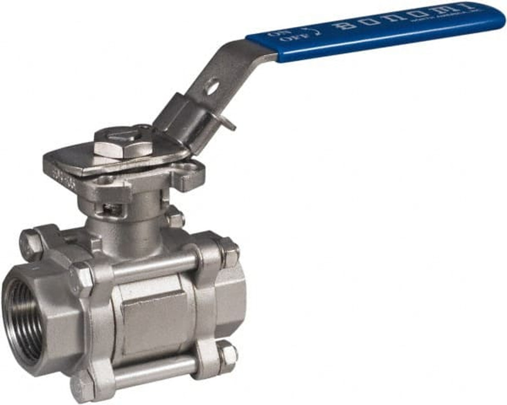 BONOMI 720LL 3 Full Port Manual Ball Valve: 3" Pipe, Full Port