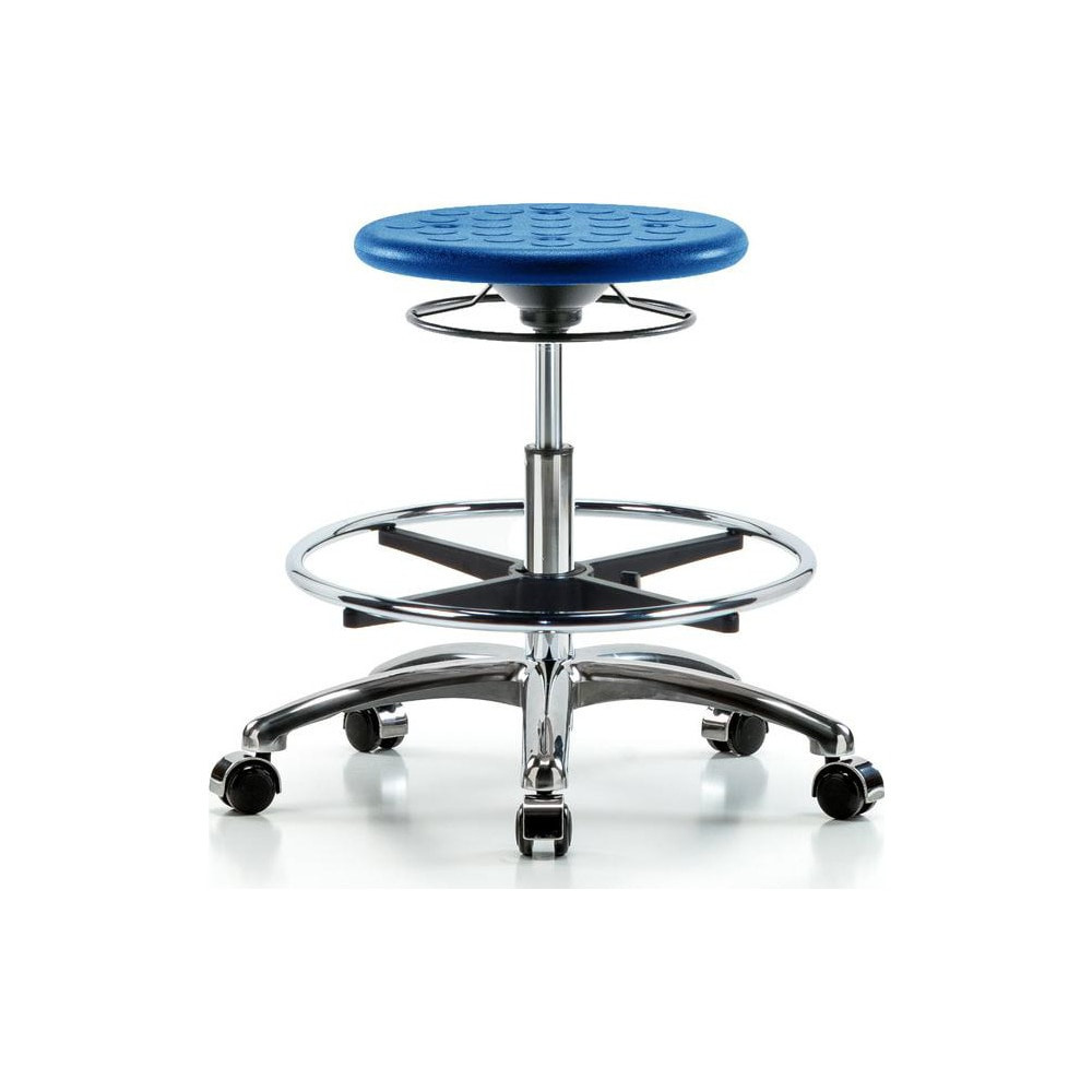 Blue Ridge Ergonomics MSC43395 Lab Stool: Polyurethane, 25" Seat Width, 25" Seat Depth