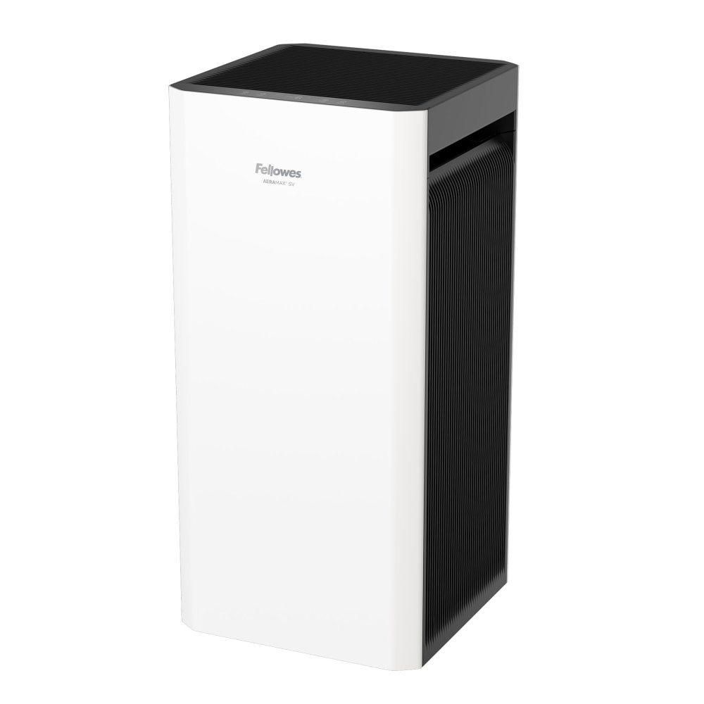 FELLOWES INC. 9794501 Fellowes AeraMax SV HEPA Air Purifier, 1,500 Sq. Ft. Coverage, 31-1/8inH x 14-1/2inW x 14-9/16inD, White/Black