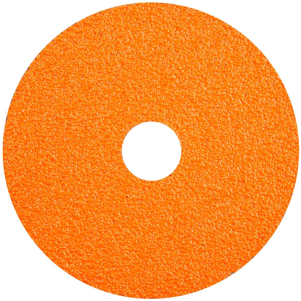 Norton 69957370193 Fiber Disc: 4-1/2" Disc Dia, 7/8" Hole, 36 Grit, Ceramic Alumina