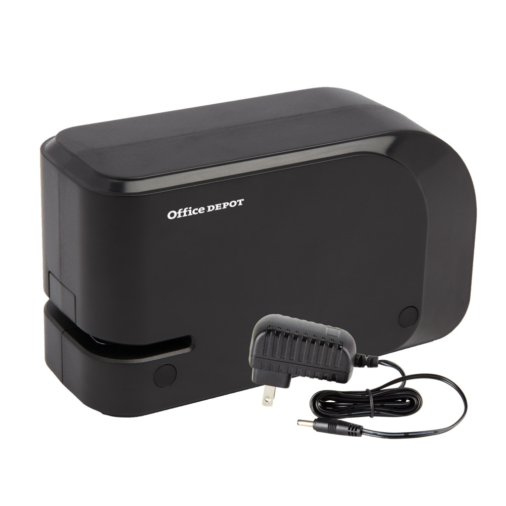 OFFICE DEPOT EG-1610  Brand Half-Strip Compact Electric Stapler, 5in x 2in, Black