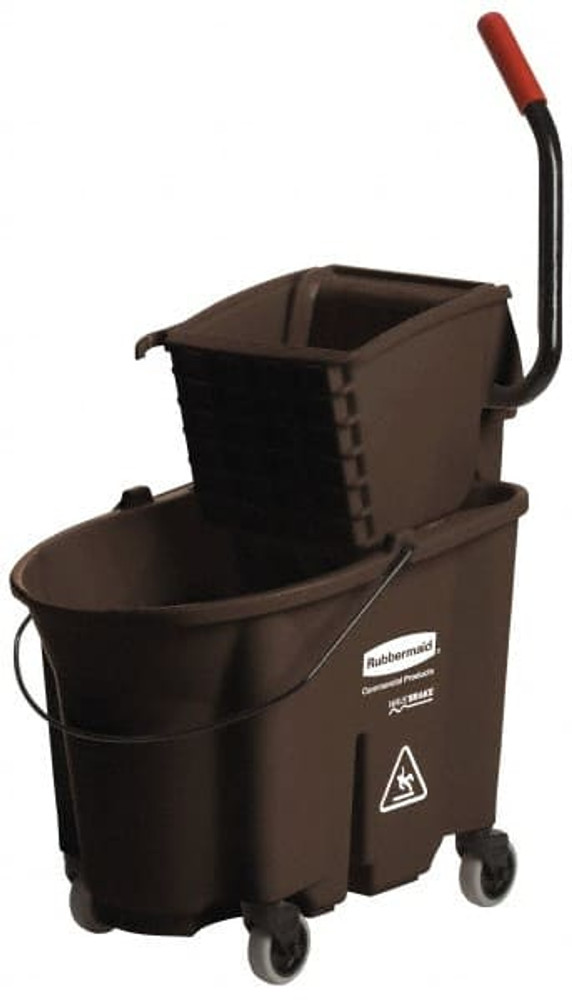 Rubbermaid FG758088BRN 35 Qt Plastic Bucket & Wringer