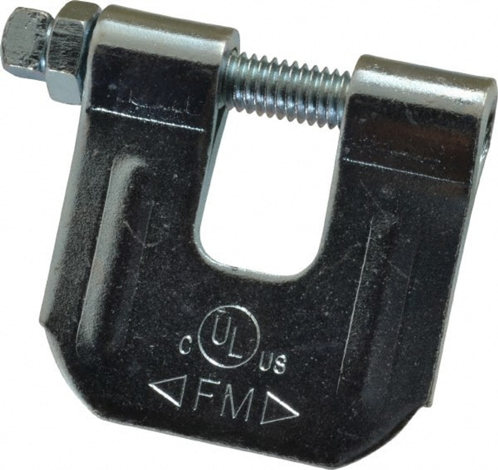 Empire 21LG0038 C-Clamp with Locknut: 3/4" Flange Thickness, 3/8" Rod