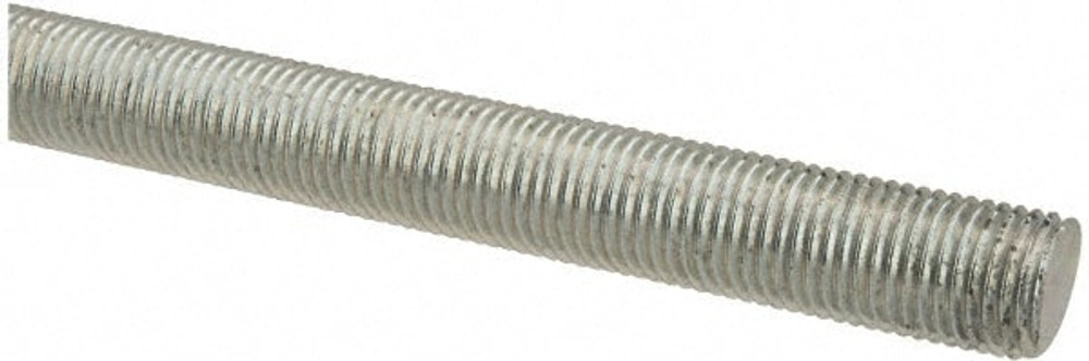 MSC 20204 Threaded Rod: 3/8-24, 2' Long, Low Carbon Steel