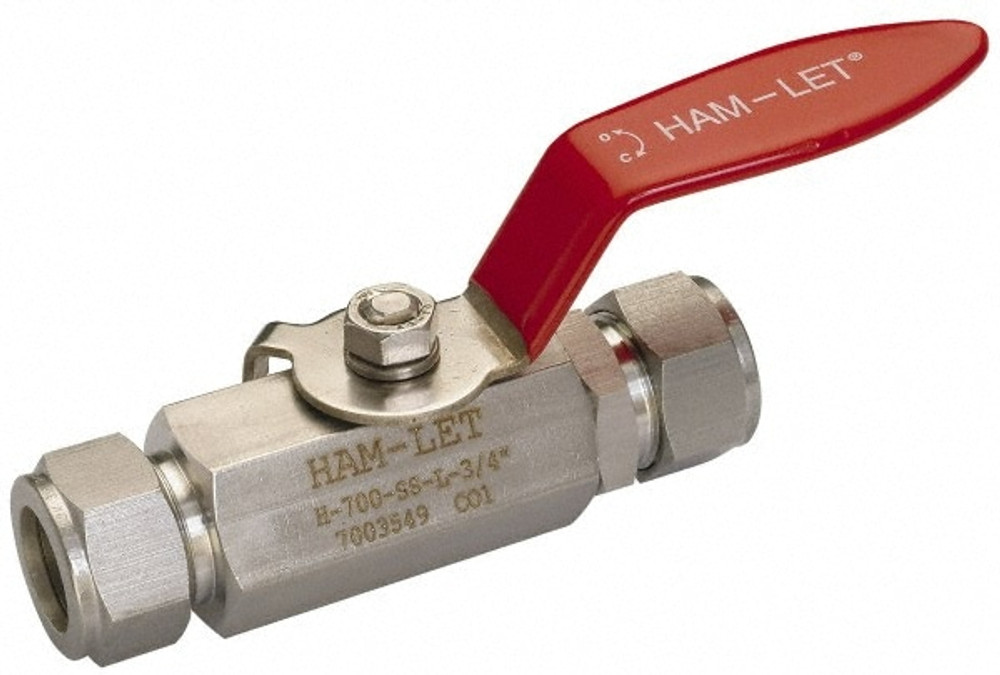 Ham-Let 3202297 2-Way Manual Ball Valve: 1" Pipe