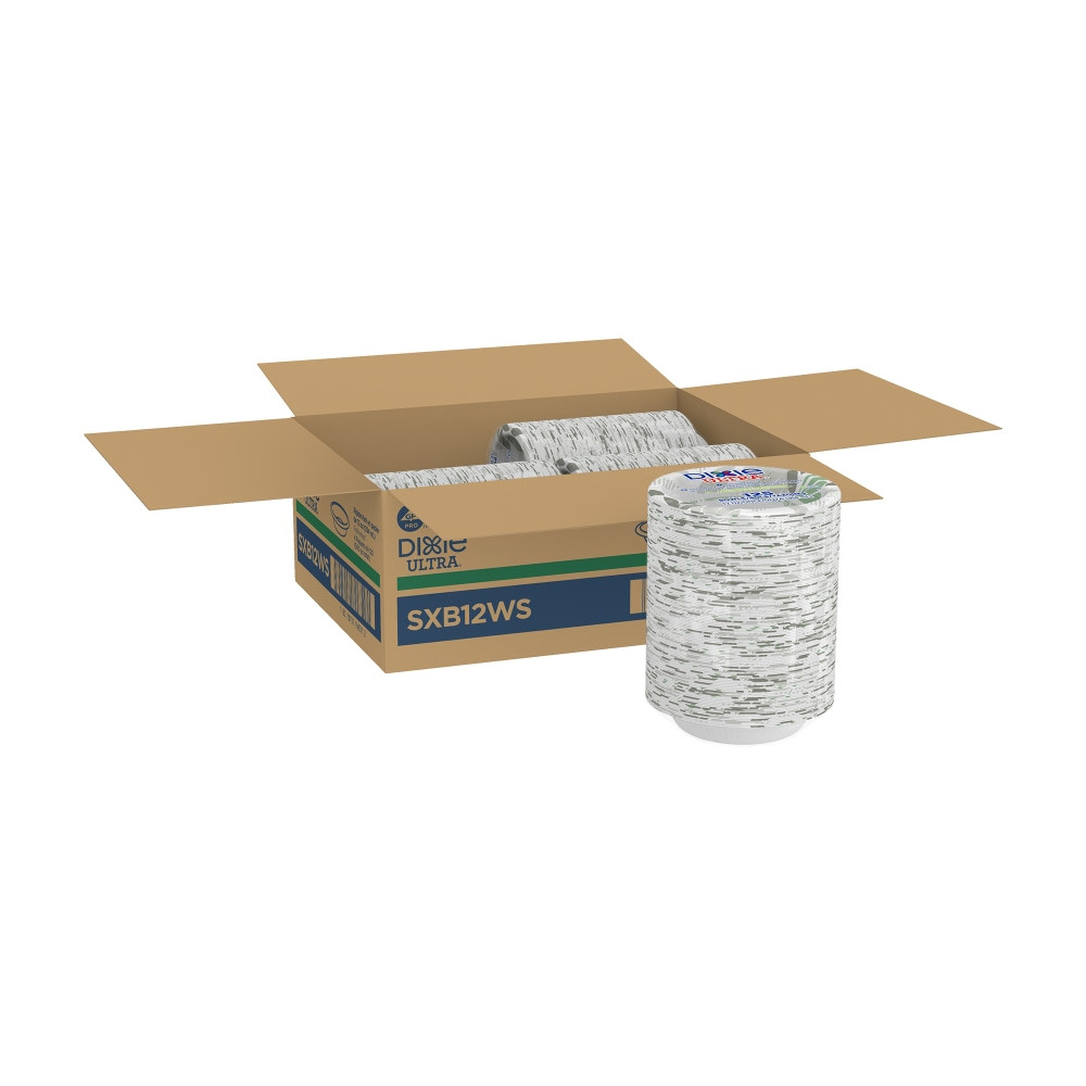 DIXIE FOODS SXB12WSCT Dixie Ultra Heavyweight Paper Bowls, 12 Oz, Case Of 500