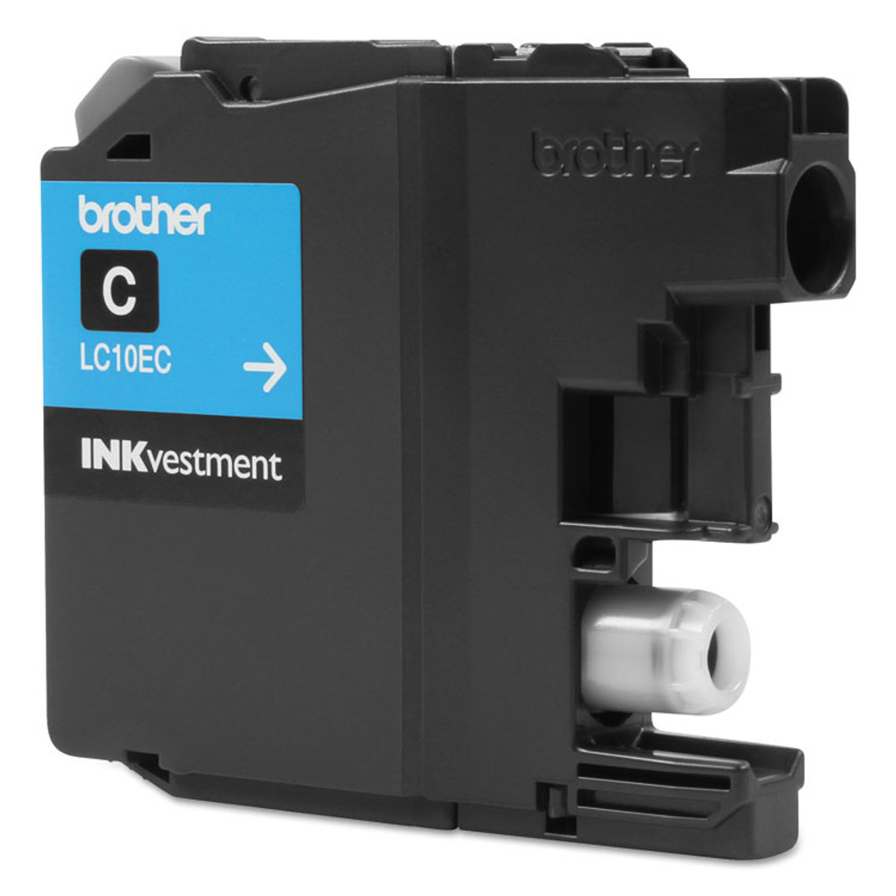 BROTHER INTL. CORP. LC10EC LC10EC INKvestment Super High-Yield Ink, 1,200 Page-Yield, Cyan