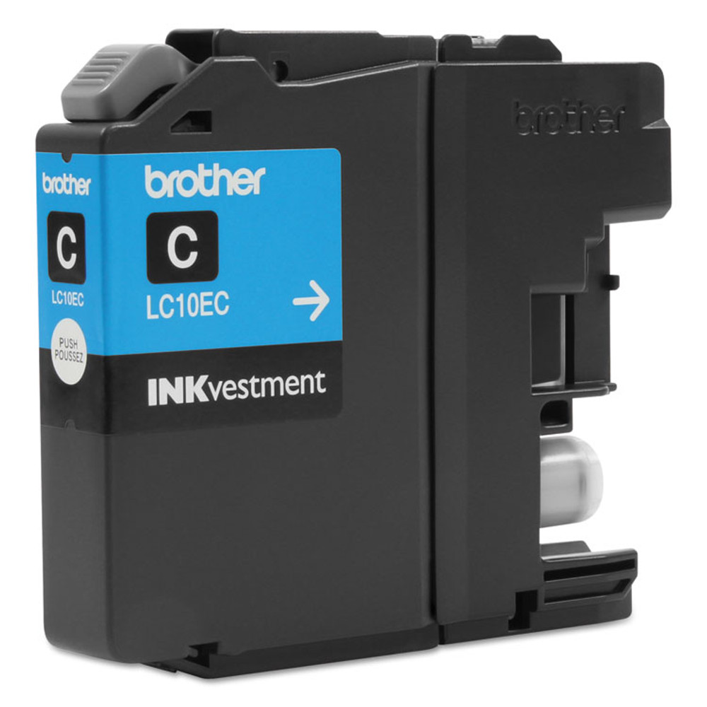 BROTHER INTL. CORP. LC10EC LC10EC INKvestment Super High-Yield Ink, 1,200 Page-Yield, Cyan
