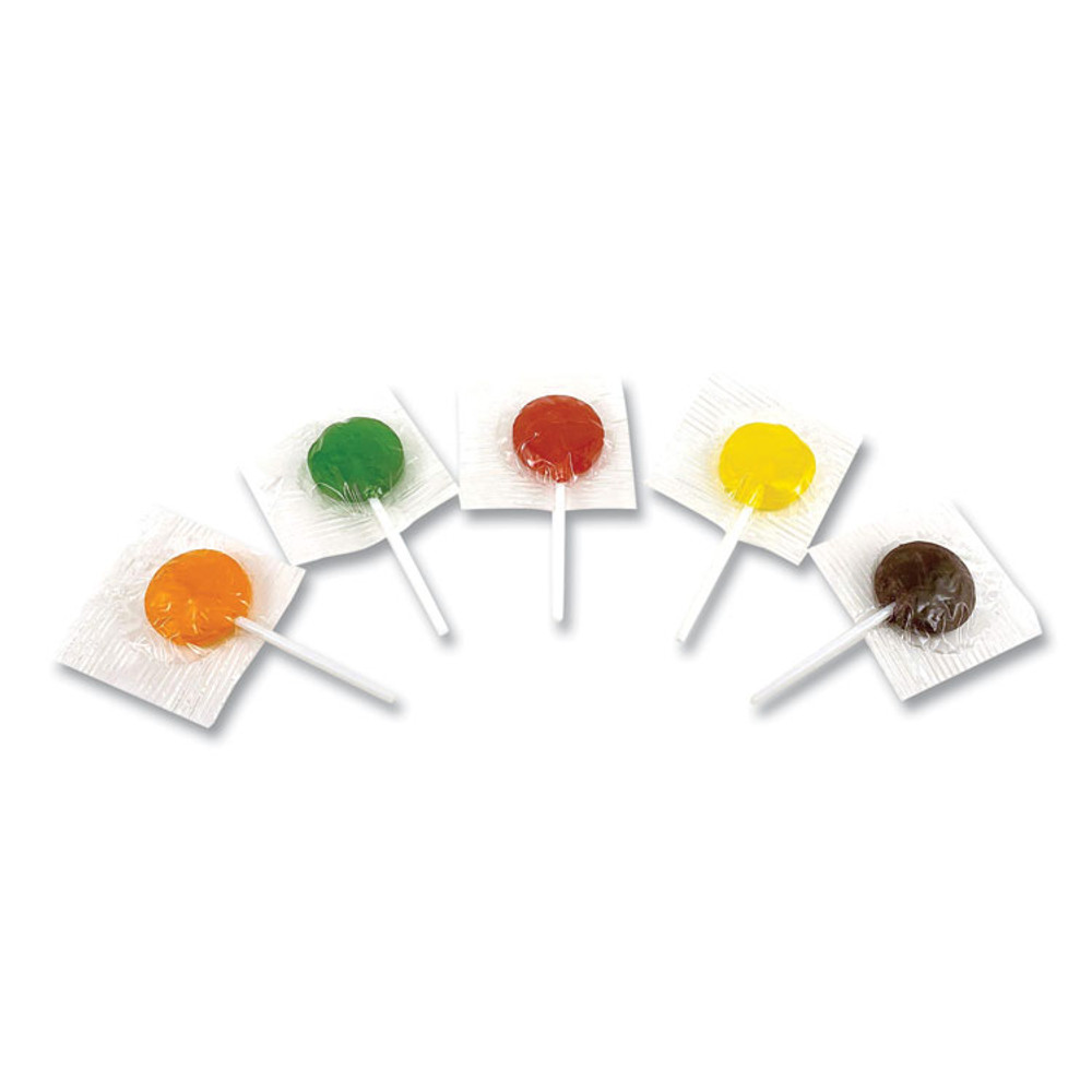 TOOTSIE ROLL INDUSTRIES Office Snax® 00653 Lick Stix Suckers, Randomly Assorted Flavors, 1.85 lb/Bag