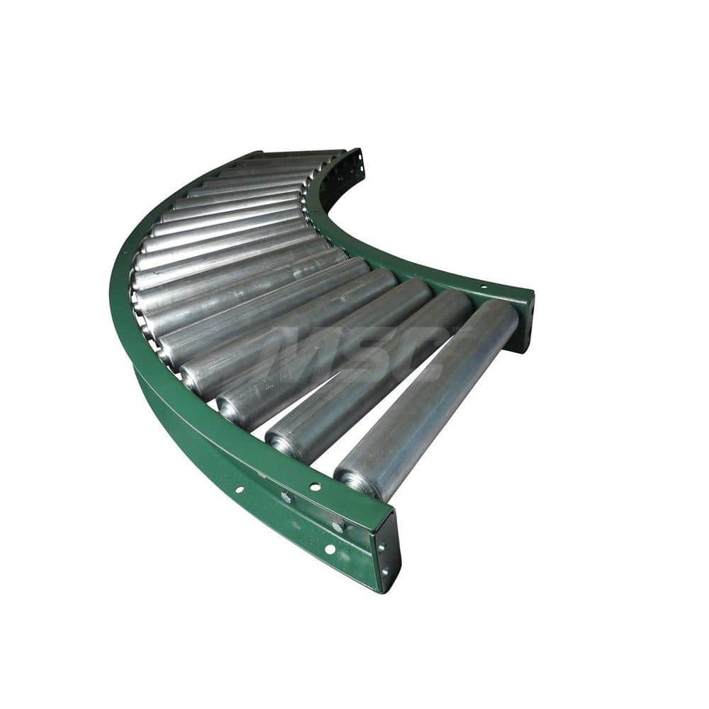 Ashland Conveyor 46179 Gravity Conveyors; Conveyor Type: Roller ; Component: 90 Degree Curved Conveyor ; Telescopic: No ; Overall Width: 42 ; Minimum Extended Length: 71.5000in ; Maximum Extended Length: 71.5000