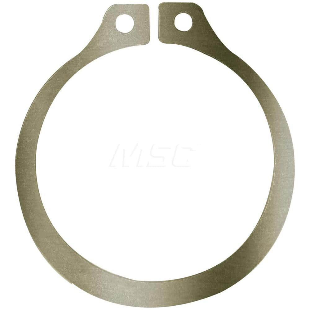 Rotor Clip SH-162ST ZD External Retaining Ring: 1.529" Groove Dia, 1-5/8" Shaft Dia, 1060-1090 Beryllium Copper & Steel, Zinc-Plated