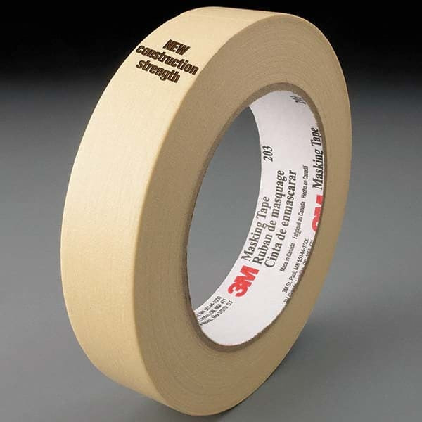 3M Masking Tape: 48 mm Wide, 55 m Long, 4.7 mil Thick, Beige 7000124209