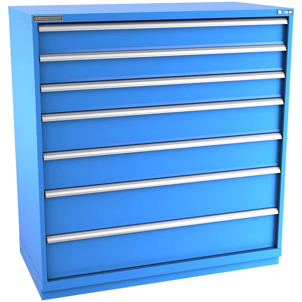 Champion Tool Storage DS2700701ILC-BB Storage Cabinets; Cabinet Type: Welded Storage Cabinet ; Cabinet Material: Steel ; Width (Inch): 56-1/2 ; Depth (Inch): 22-1/2 ; Cabinet Door Style: Solid ; Height (Inch): 59-1/2