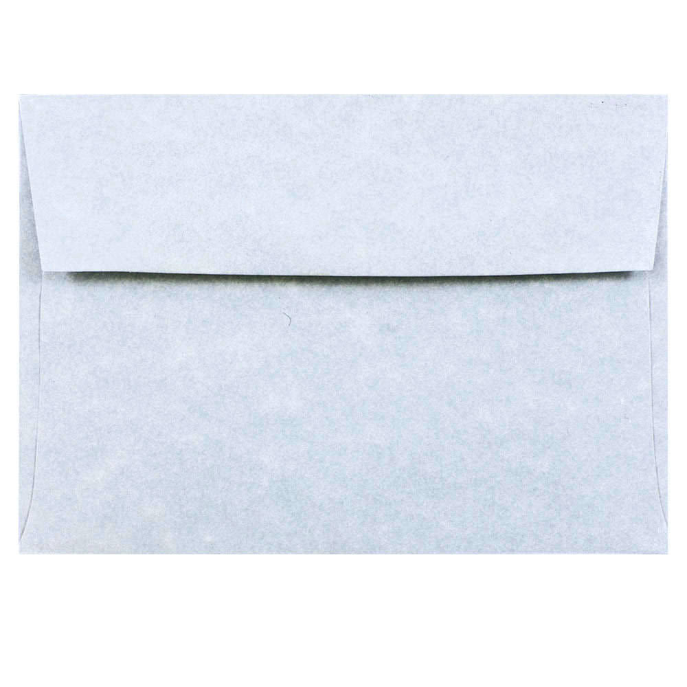 JAM PAPER AND ENVELOPE 900877844 JAM Paper Booklet Envelopes, #4 Bar (A1), Gummed Seal, 30% Recycled, Blue, Pack Of 25