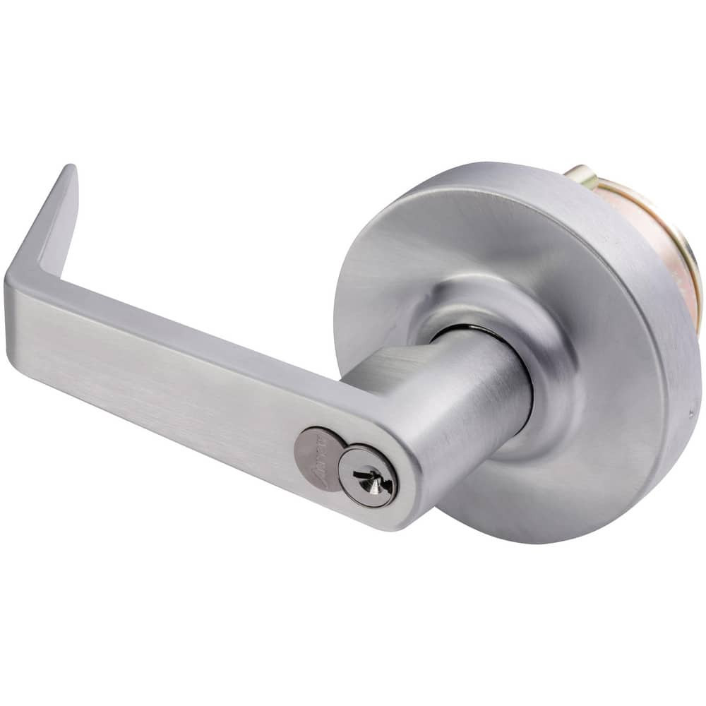 Arrow Lock SRX82 26D Trim; Trim Type: Nightlatch Lever ; For Use With: Arrow Exit Device Trim ; Material: Metal ; Finish/Coating: Satin Chrome