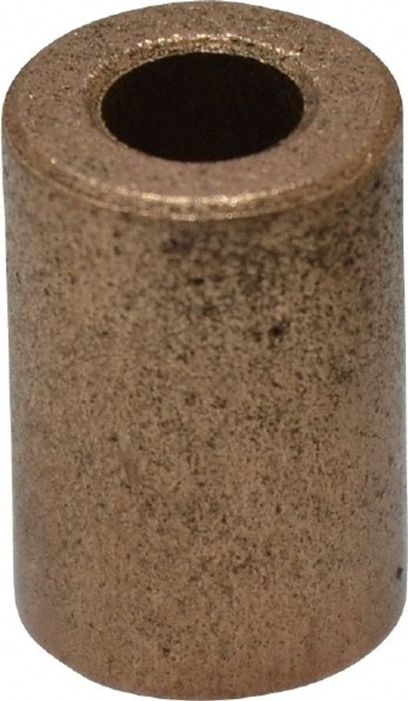 Boston Gear 34578 Sleeve Bearing: 1/4" ID, 1/2" OD, 3/4" OAL, Oil Impregnated Bronze