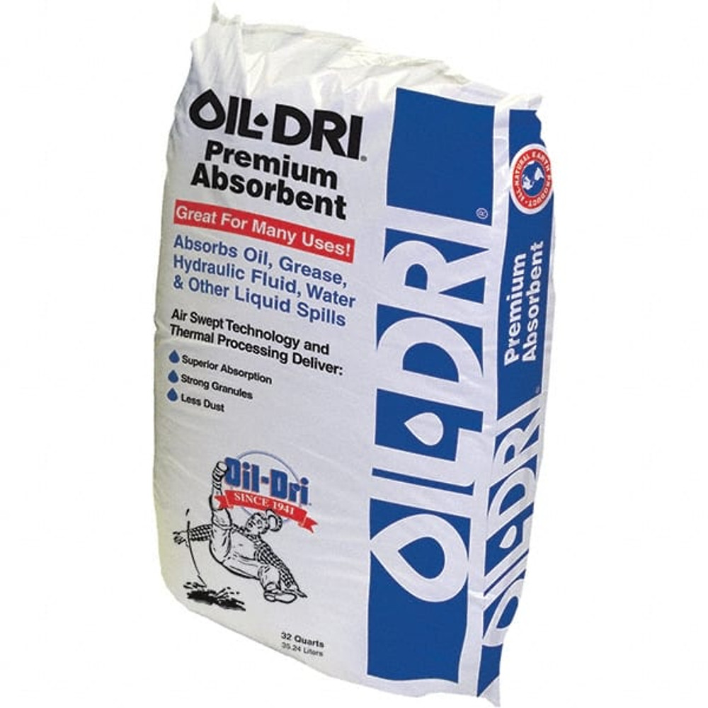 Oil-Dri I06032-G60 Sorbent: 32 qt Bag, Granular Powder, Application Universal