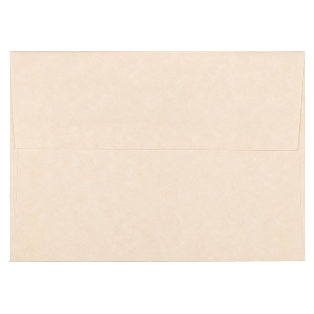 JAM PAPER AND ENVELOPE 34926 JAM Paper Parchment Booklet Invitation Envelopes, A6, Gummed Seal, 30% Recycled, Natural, Pack Of 25