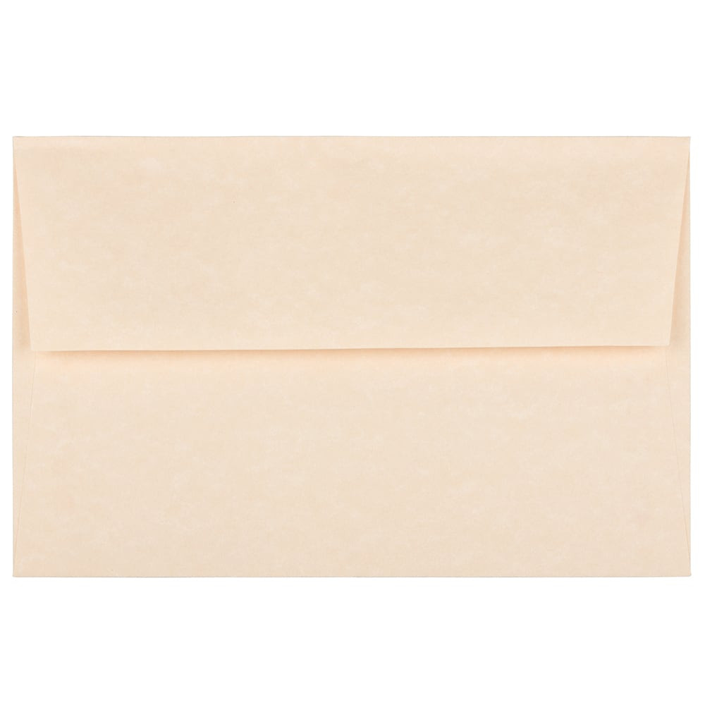 JAM PAPER AND ENVELOPE 5029 JAM Paper Booklet Invitation Envelopes, A8, Gummed Seal, 30% Recycled, Natural, Pack Of 25