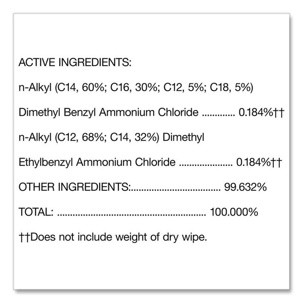 CLOROX SALES CO. 15949EA Disinfecting Wipes, 1-Ply, 7 x 8, Fresh Scent, White, 75/Canister