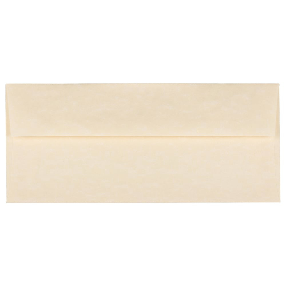 JAM PAPER AND ENVELOPE 900926651 JAM PAPER #10 Business Parchment Envelopes, 4 1/8 x 9 1/2, Natural Recycled, 25/Pack