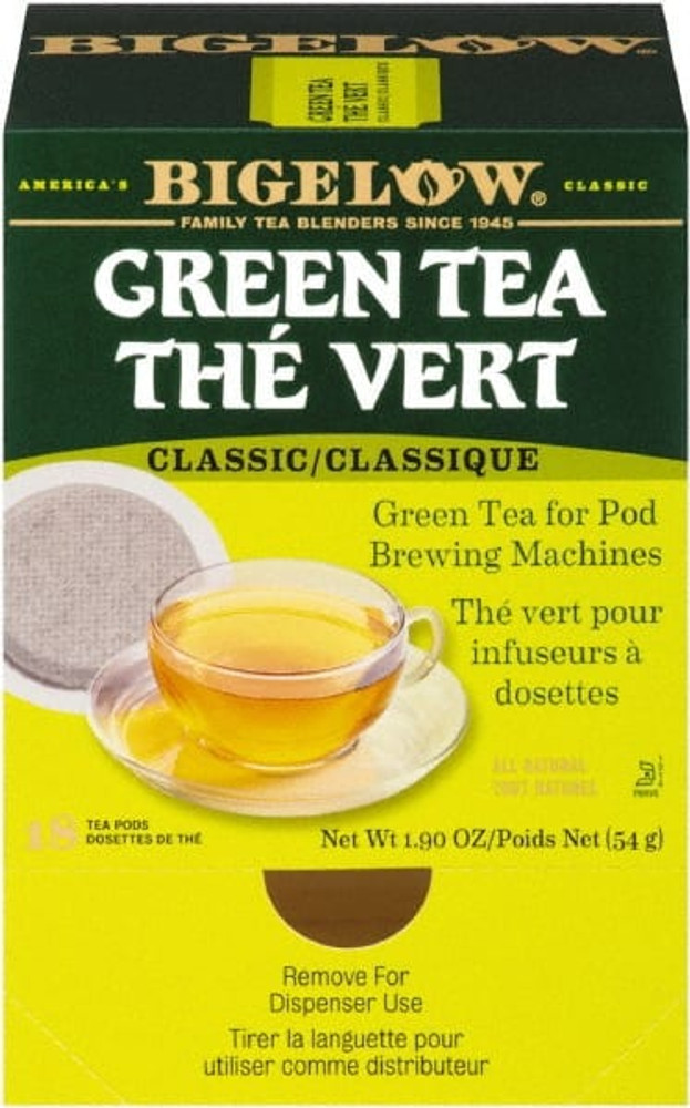 Bigelow BTC007906 Pack of (18), Green Tea Pods, 1.90 oz