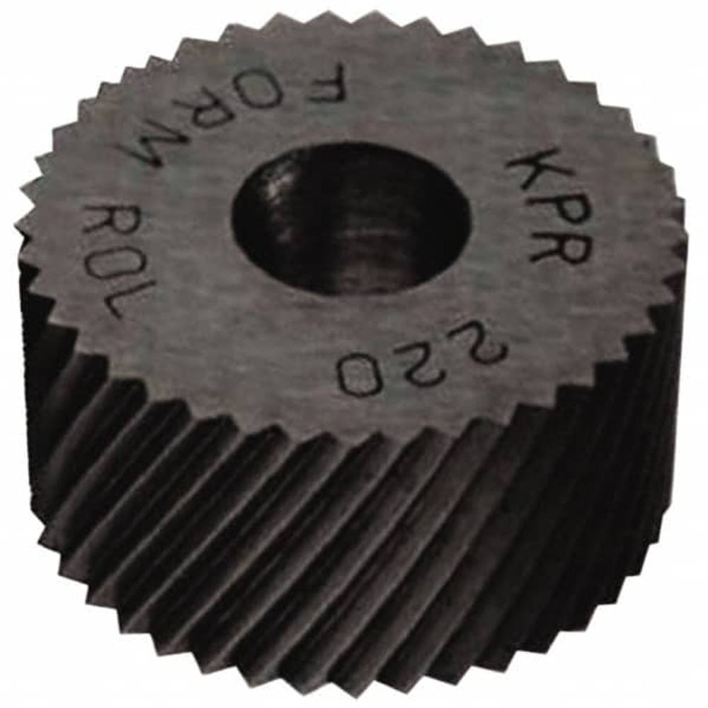 MSC BPR-450 Standard Knurl Wheel: 5/16" Dia, 70 ° Tooth Angle, 50 TPI, Diagonal, High Speed Steel